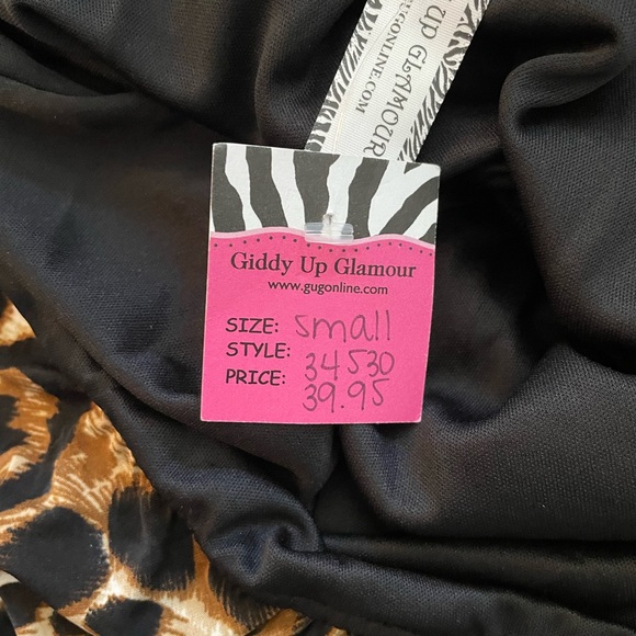 Boutique Leopard Strapless Maxi Dress - Picture 3 of 3